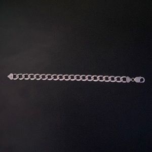 925 Italy silver cuban link bracelet